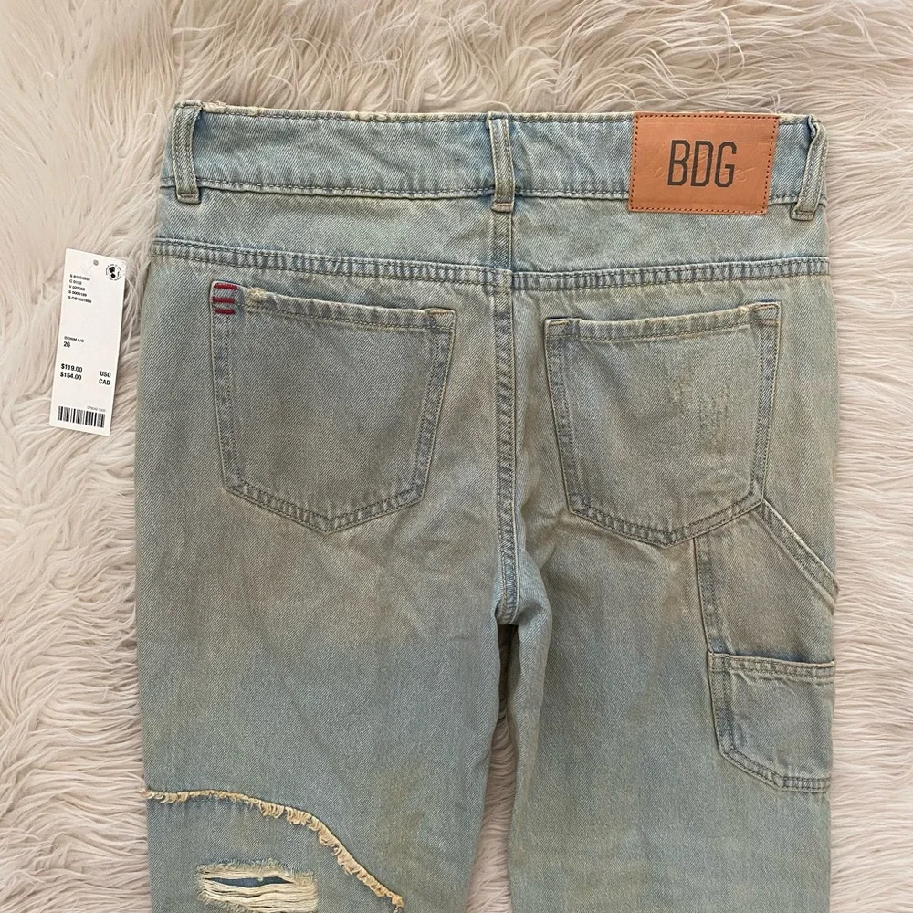 Urban Outfitters BDG Extreme Destroyed Bootcut Jean Mid Rise Rigid Denim Jeans